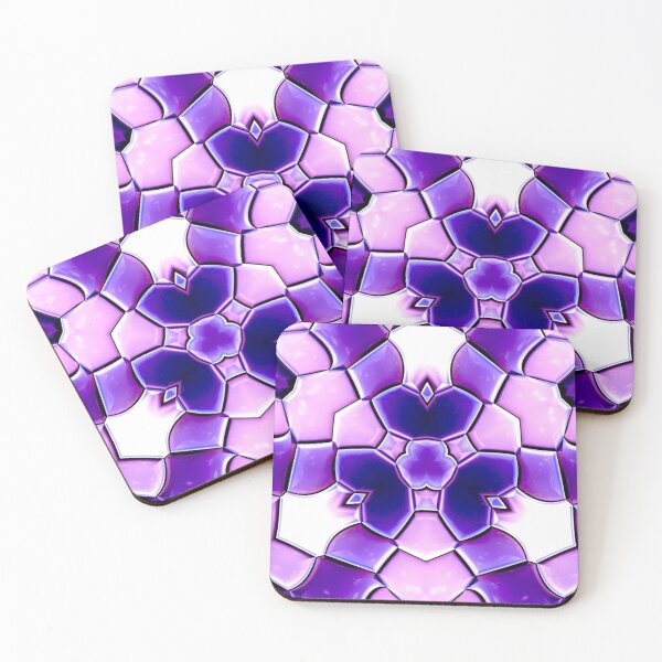 Item preview, Violet Geometric Tile Pattern designed and sold by Galathi Designs.