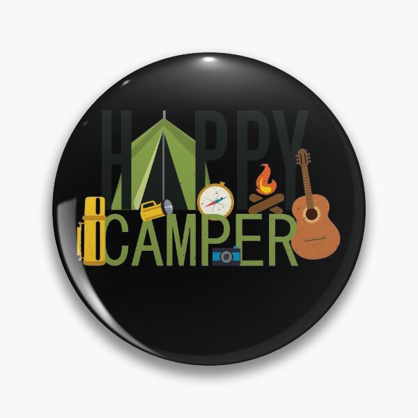 Artikelvorschau, Glücklicher Camper | Camping Wanderhemd, Naturliebhaber entworfen und verkauft von LushCatDesign.