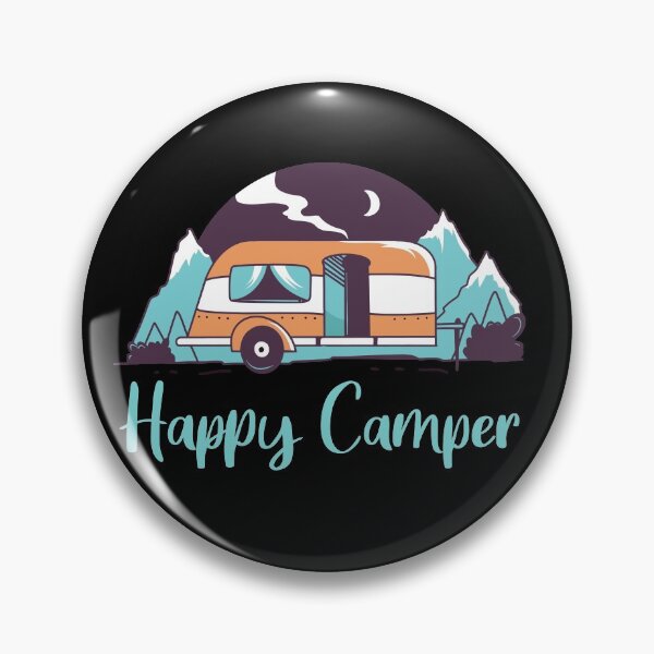 Artikelvorschau, Glücklicher Camper | Camping Wanderhemd, Naturliebhaber entworfen und verkauft von LushCatDesign.