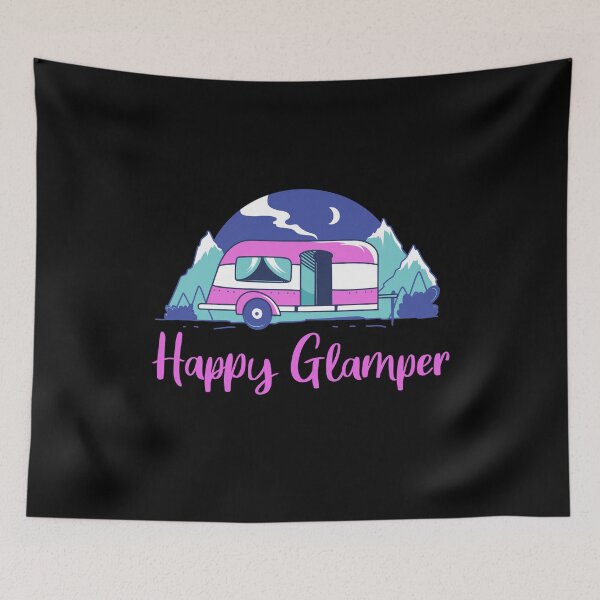 Item preview, Happy Glamper Funny Shirt Camping Happy Camper  designed and sold by LushCatDesign.