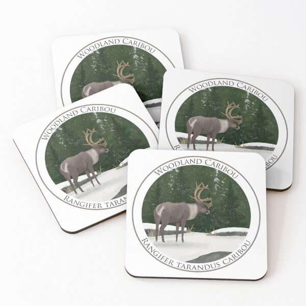 Item preview, Woodland Caribou Badge designed and sold by Heather  Hinam.