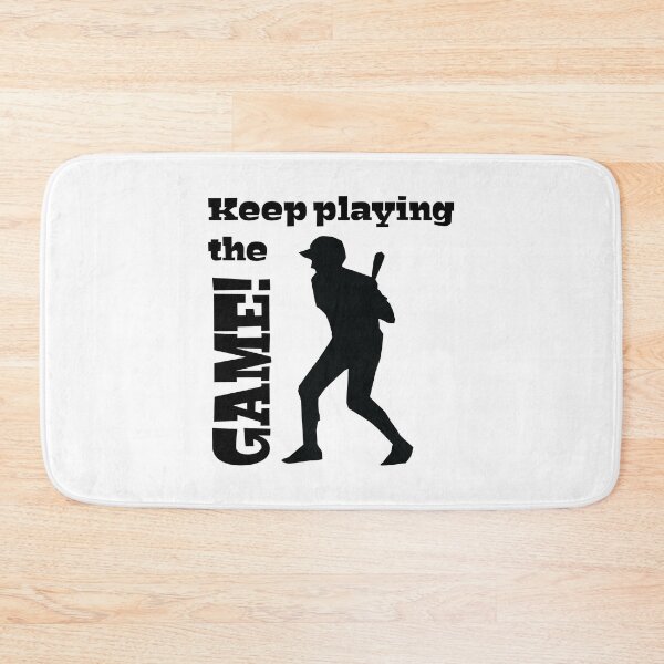 Item preview, Keep Playing The Game, Baseball Player Silhouette designed and sold by 4AllTimes.
