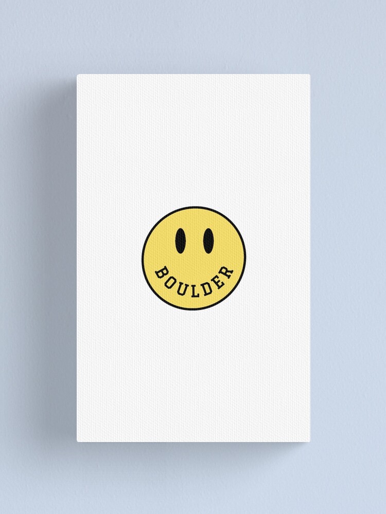 "CU BOULDER smiley face" Canvas Print for Sale by DesignsByKL Redbubble