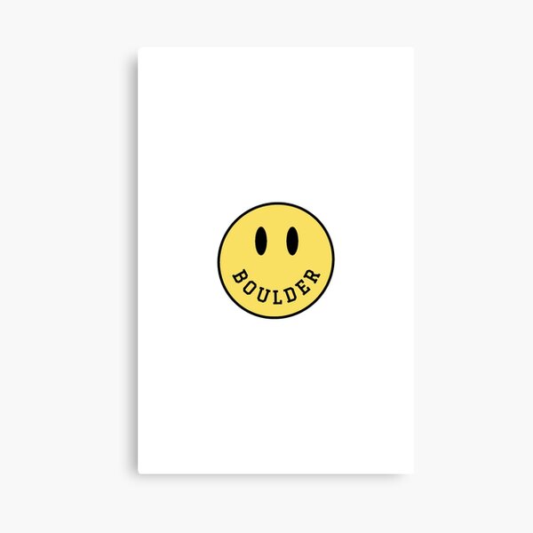 "CU BOULDER smiley face" Canvas Print for Sale by DesignsByKL Redbubble