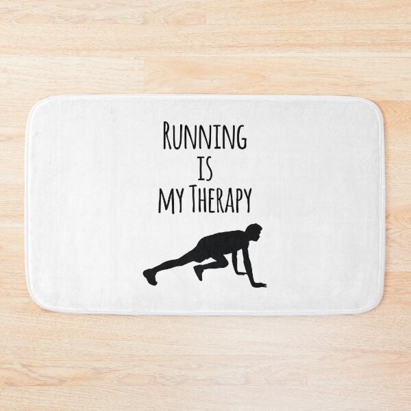 Item preview, Running Is My Therapy, Runner Silhouette designed and sold by 4AllTimes.