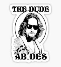 The Big Lebowski Dude Abides Sticker
