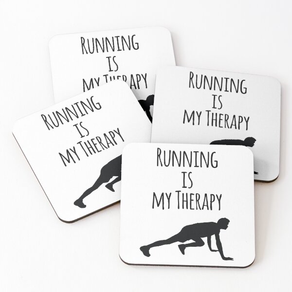 Item preview, Running Is My Therapy, Runner Silhouette designed and sold by 4AllTimes.