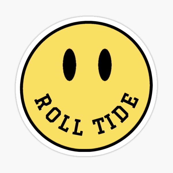 UNIVERSITY OF ALABAMA smiley face Sticker
