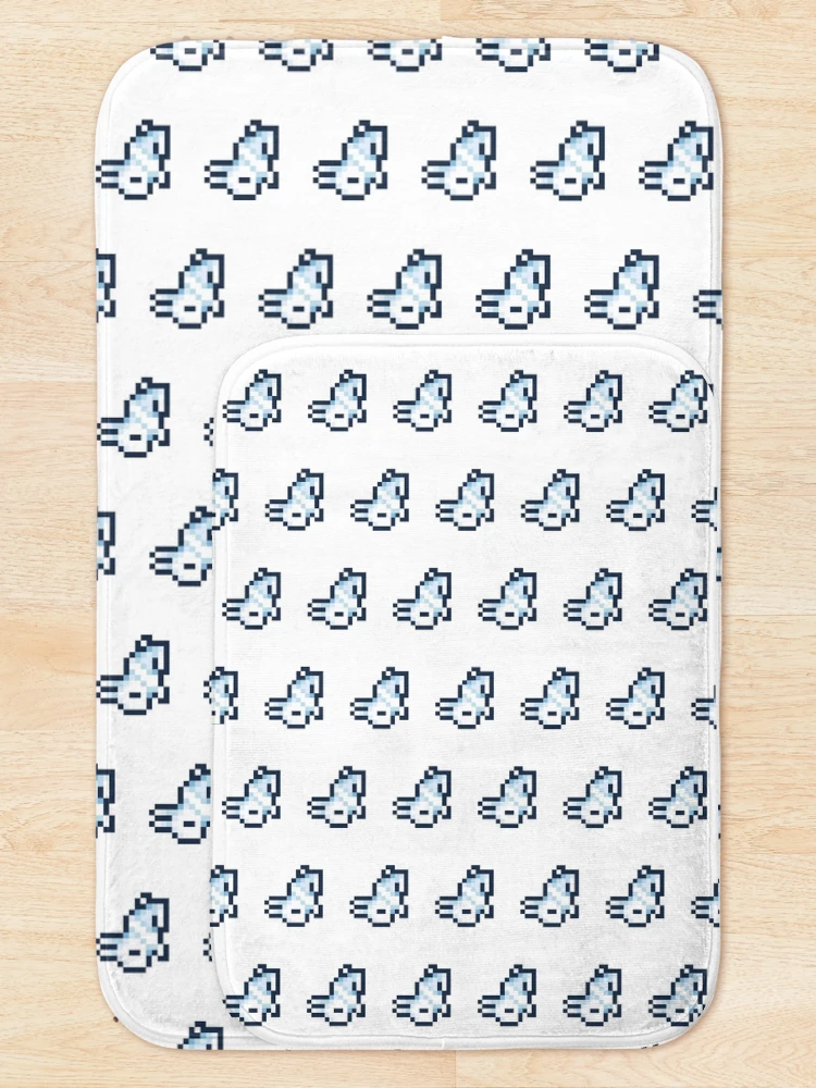 Thumbnail 5 of 6, Bath Mat, Terraria Rabbit designed and sold by BonBonPup.