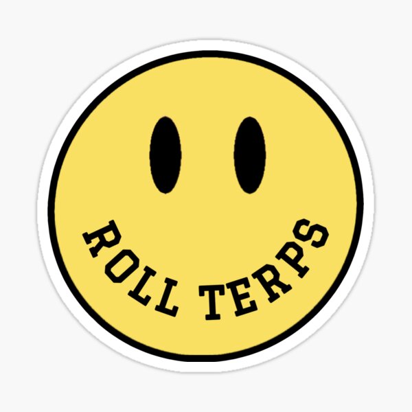 UNIVERSITY OF MARYLAND smiley face Sticker