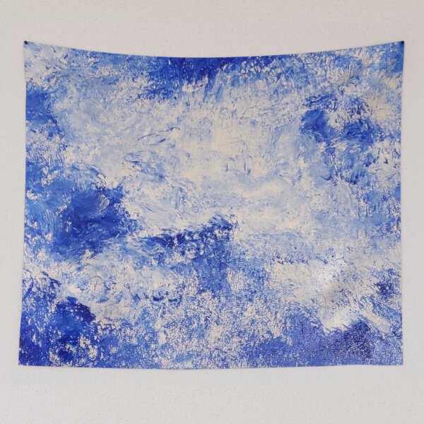 Item preview, Splash Of Blue acrylic painting by Tabitha Kremesec designed and sold by Tabitha Kremesec.