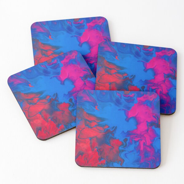 Item preview, Red, Pink and Blue Dutch Pour designed and sold by crystalorrainee.