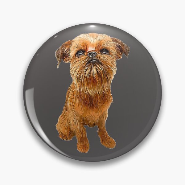 Item preview, Brussels Griffon Bruxellois Cute Puppy Dog designed and sold by ElegantCat.