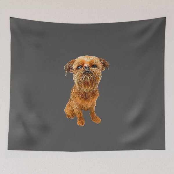 Item preview, Brussels Griffon Bruxellois Cute Puppy Dog designed and sold by ElegantCat.