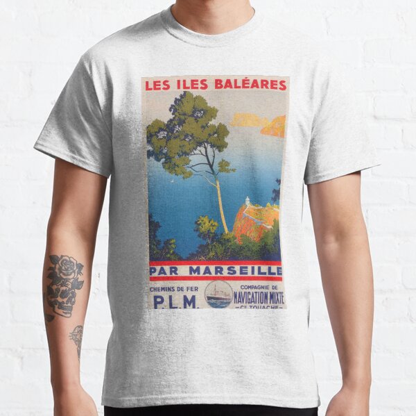 Item preview, Balearic Islands, Les Iles Baleares, Vintage Travel Poster designed and sold by vintagevivian.