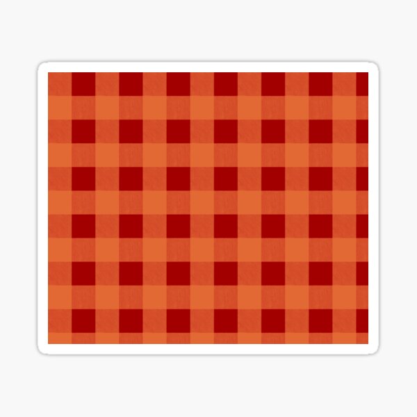 Fall Buffalo Check Sticker