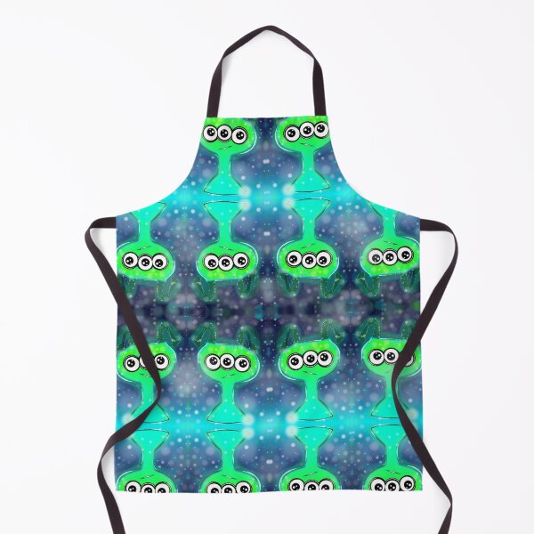 Item preview, Glowing Star Alien Portrait Pattern designed and sold by Nalinne Jones.