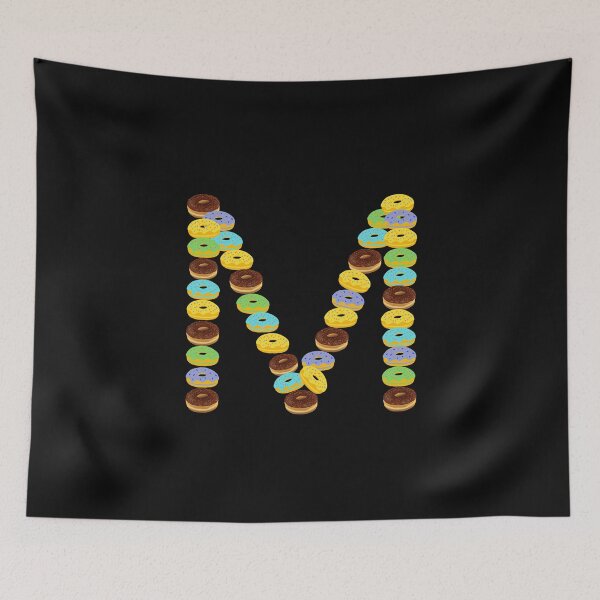 Item preview, COLORFUL DONUT ALPHABET CAPITAL LETTER M designed and sold by LiveAndGlow.