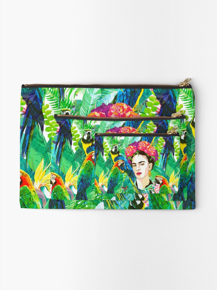 Alternate view of Frida in Flight, I Zipper Pouch