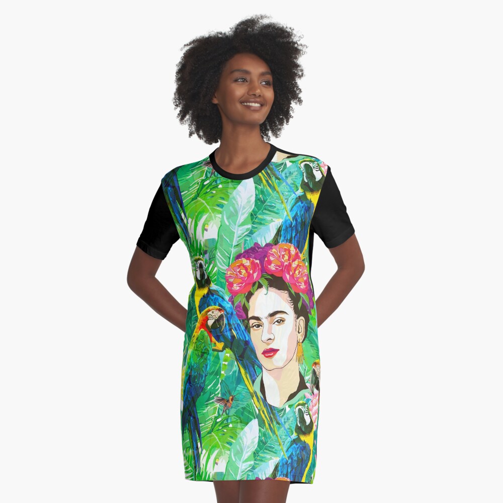 Frida in Flight, I Graphic T-Shirt Dress