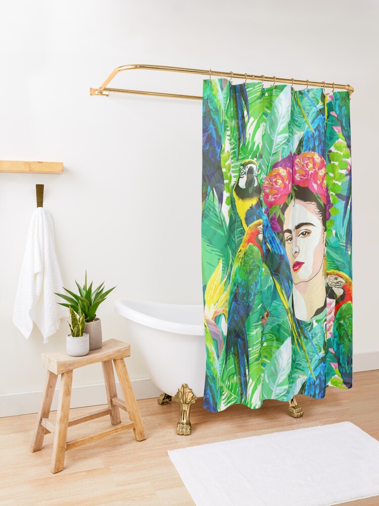 Alternate view of Frida in Flight, I Shower Curtain