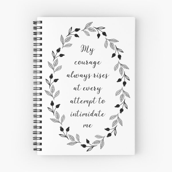 Item preview, My Courage Always Rises At Every Attempt To Intimidate Me | Pride and Prejudice designed and sold by RocketPunchSC.