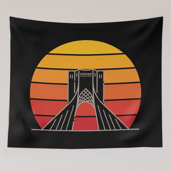 Item preview, Azadi Tower Retro Sunset designed and sold by ArtEntwined.