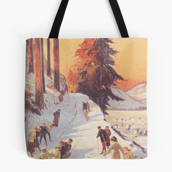 Item preview, Les Vosges, France Vintage Ski Poster designed and sold by vintagevivian.