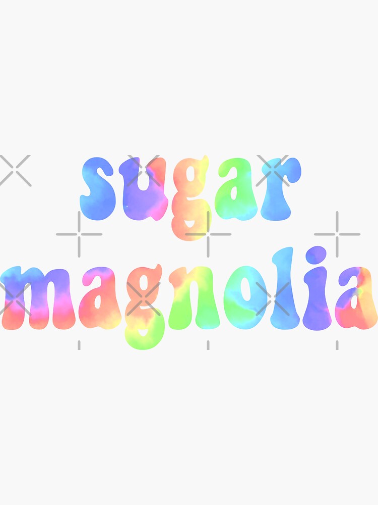Tie Dye Sugar Magnolia Sticker By Embrody Redbubble 