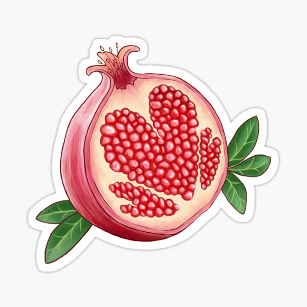 Pomegranate of Love Sticker