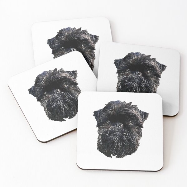 Item preview, Griffon Bruxellois Cute Puppy Dog Art designed and sold by ElegantCat.