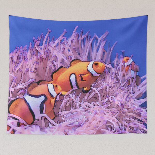 Item preview, Clown Fish In Sea Anemone designed and sold by Heathermarie321.