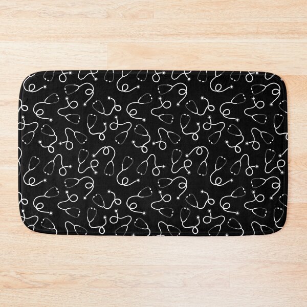 Item preview, Stethoscopes - White on Black designed and sold by Hodgepodge Bricolage.