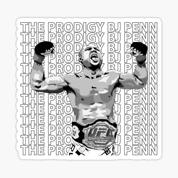 MMA Fighter The Prodigy BJ Penn Sticker