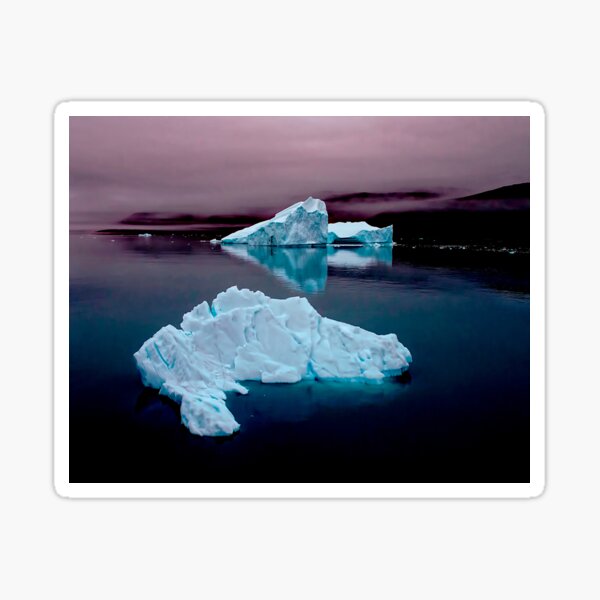 High Arctic Icebergs Sticker