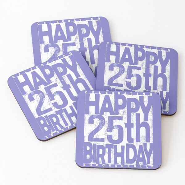 Item preview, Happy 25th Birthday designed and sold by SueSakpal.