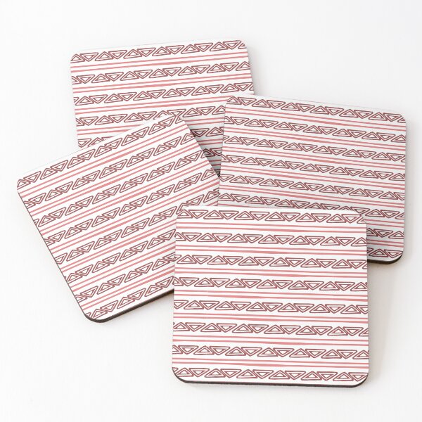 Item preview,  pink strips with red triangle designed and sold by R-728.