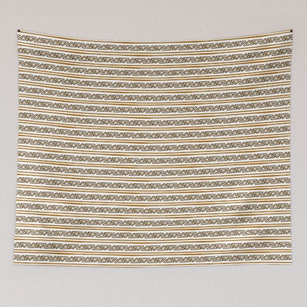 Item preview, orange strips with brown triangle designed and sold by R-728.