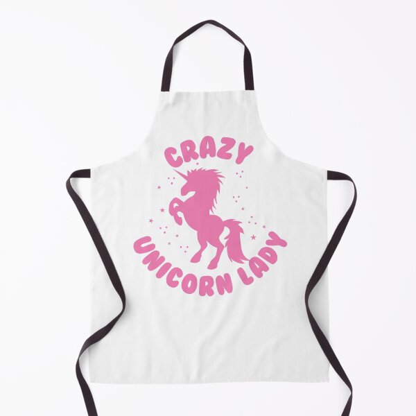 Item preview, Crazy Unicorn lady (pink circle) designed and sold by jazzydevil.