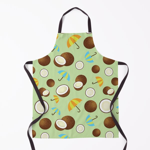 Item preview, Coconut Tropical Fruit with Colorful Umbrellas Pattern Design for Summer Vibes designed and sold by NamColors.