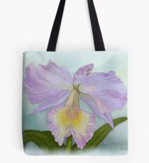 Cattleya Orchid Print Tote Bag