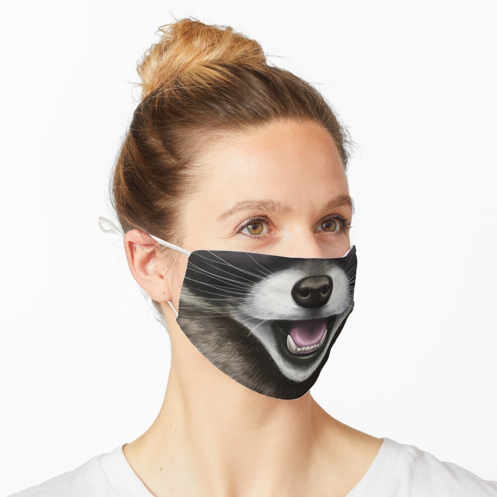 raccoon-face-mask-for-sale-by-sidianarts-redbubble
