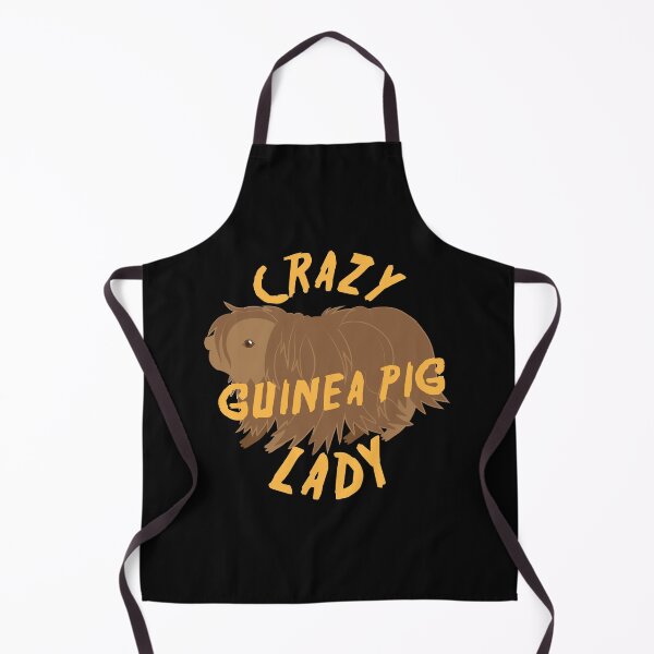 Item preview, Crazy guinea pig lady (with really hairy pig!) designed and sold by jazzydevil.
