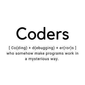 Artwork thumbnail, Coders = Coding + Debugging + Errors, Programmer, Developer, Engineer Gift by codingpotato