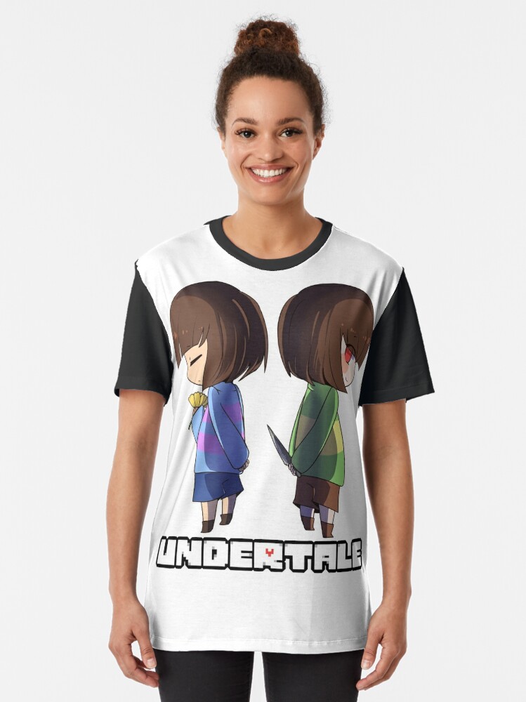 Undertale Chara And Frisk T Shirt By Coolguyenzo Redbubble 2539