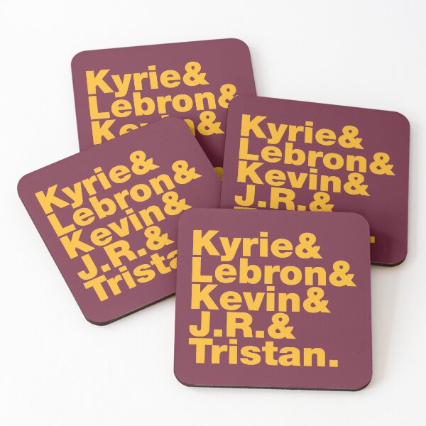 Item preview, 2015-2016 Cleveland Basketball Starting Five Gold Over Brown Design designed and sold by johnta17.
