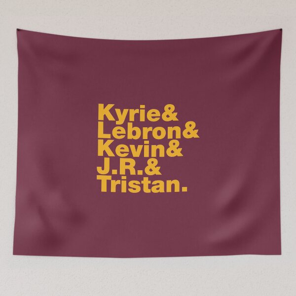 Item preview, 2015-2016 Cleveland Basketball Starting Five Gold Over Brown Design designed and sold by johnta17.