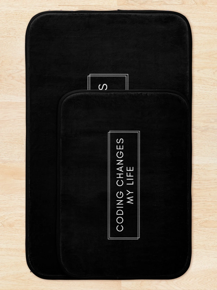 Thumbnail 5 of 6, Bath Mat, Coding Changes My Life - Programmer, Developer, Engineer Gift designed and sold by codingpotato.