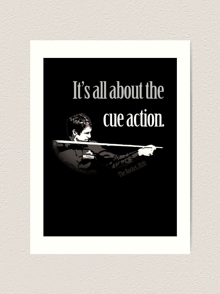 Ronnie O Sullivan Snooker It S All About The Cue Action Simple Art Print By Bluevee Redbubble