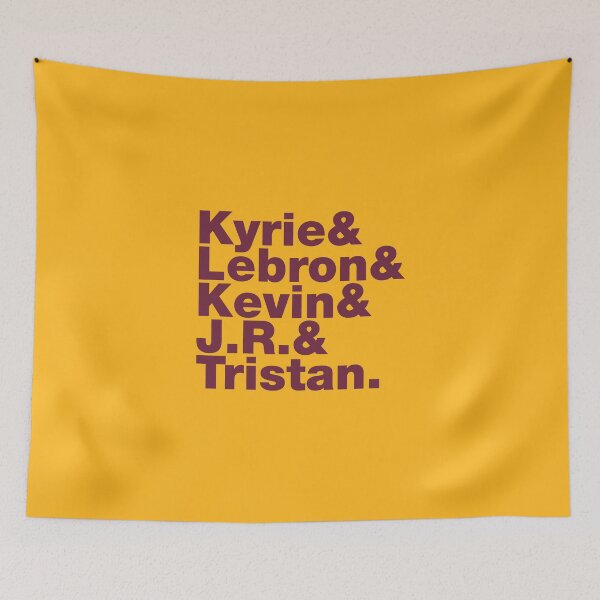 Item preview, 2015-2016 Cleveland Basketball Starting Five Brown Over Gold Design designed and sold by johnta17.